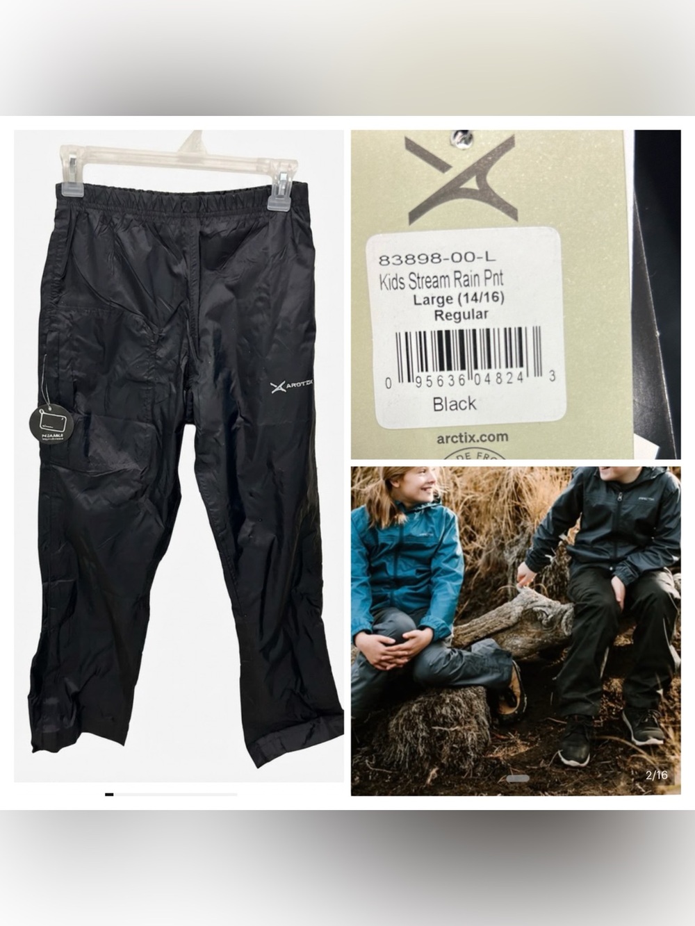 Arctix Stream Rain Pants -Black -Unisex